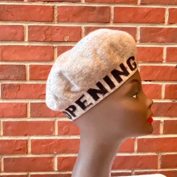 Opening Ceremony Gray Wool Logo Beret main image 14